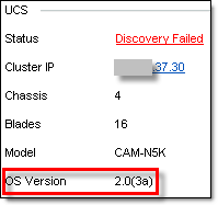 UCS discovery - failed