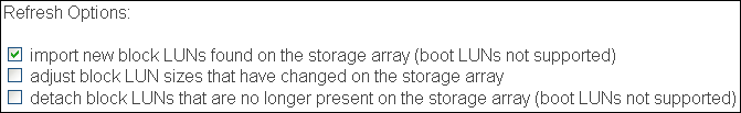 Refresh Storage Configuration - 1