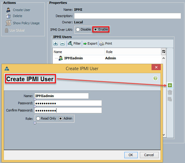 Cisco UCS Create IPMI user